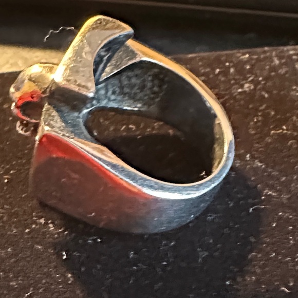 Sterling Silver Skull Cross Ring - Picture 3 of 7